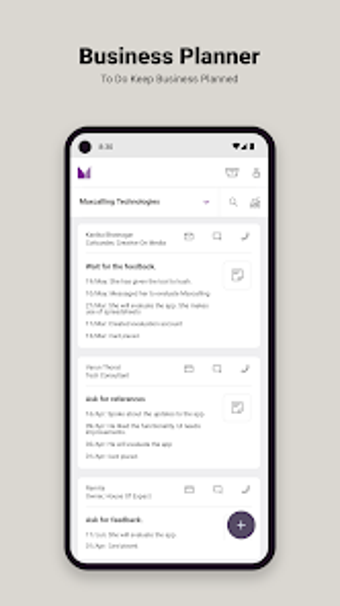 Business Planner App