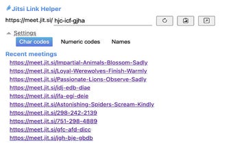 Jitsi Link Helper