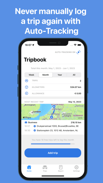 Mileage Tracker by Tripbook
