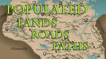 Populated Lands Roads Paths for SE