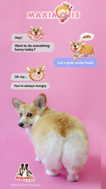 MaxiMojis - Corgi dog stickers
