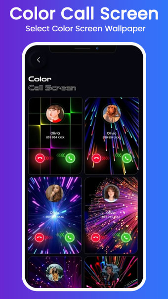 Call Theme  Color Call Screen
