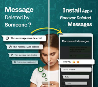 Unseen- Restore  Recover Deleted Messages