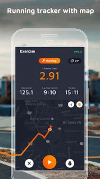 Running Tracker With Step Counter And Calories