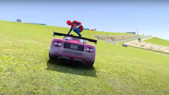 Superhero Tricky Car Stunts