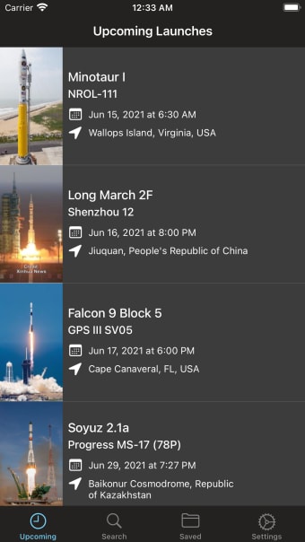Liftoff: Launch Schedule