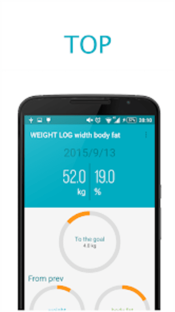 WEIGHT LOG width body fat per