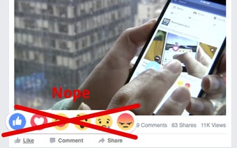 Say Nope to Facebook Reactions