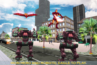Multi Iron Eagle Robot vs Robotic Machines