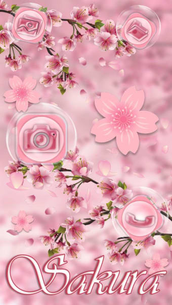 Lovely Pink Sakura Themes Live Wallpapers