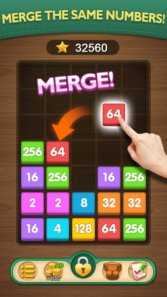 Merge Puzzle-Number Games