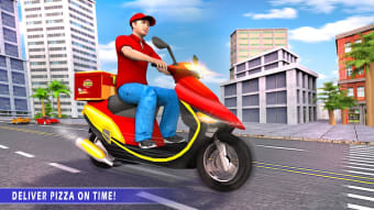 Delivery Pizza Boy: Motobike Transport Game 2021