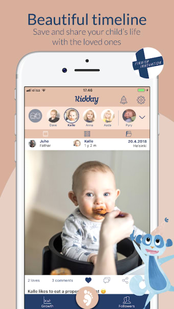 Kidday – mobile baby book