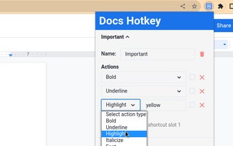 Docs Hotkey