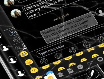 SMS Messages MarbleBlack Theme