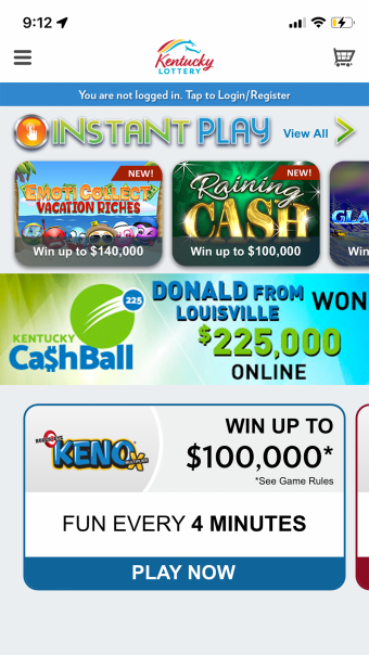 Kentucky Lottery Official App