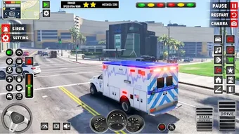 US Emergency Ambulance Game 3D