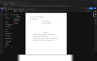 Google Docs Dark Mode