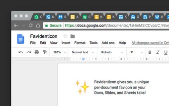 FavIdenticon for Google Docs