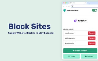 BlockedFocus: Simple Website Blocker to Stay Focused