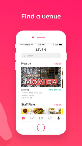 Liven - Eat Pay  Earn food
