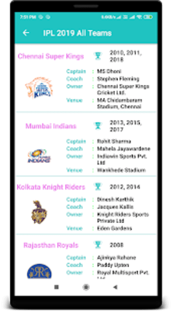 IPL 2019 - Live cricket onlineLive scoreschedule