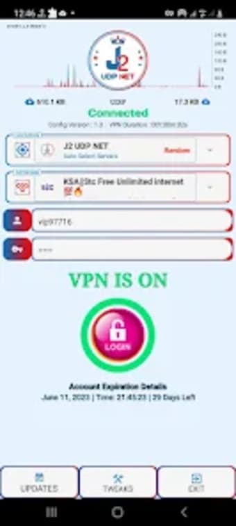 J2 UDP NET - Fast Secure VPN
