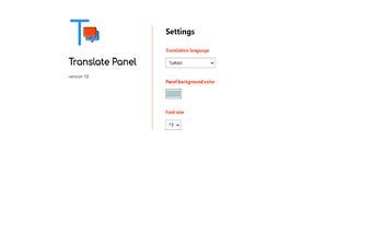 Translate Panel