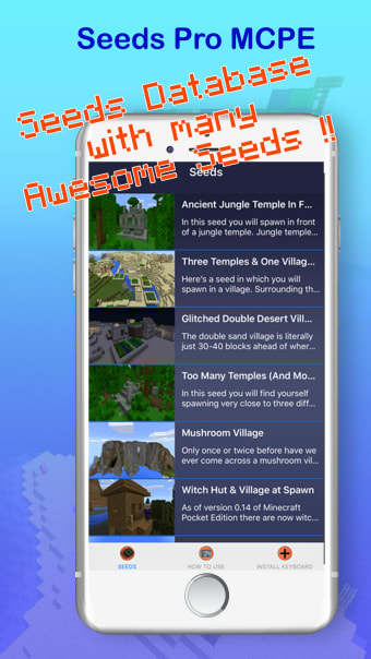 Seeds PE : Free Maps  Worlds for Minecraft Pocket Edition