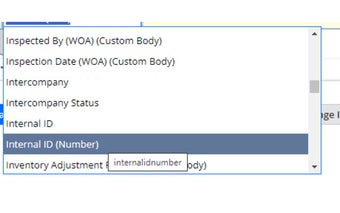 NetSuite Saved Search Field Finder