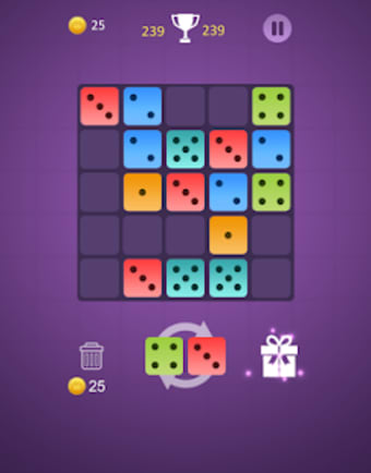 Dominoes puzzle - merge blocks with same numbers