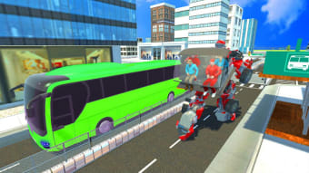 Real Bus Robot Transform - Bus Driving Simulator