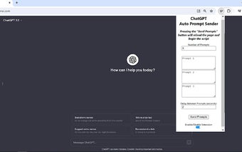 ChatGPT Auto Prompt Sender