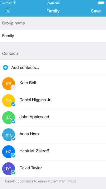 Group Text Pro : SMS  Email 2 Groups of Contacts
