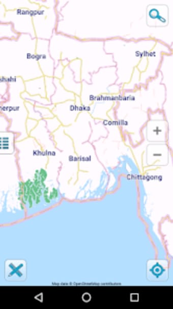 Map of Bangladesh offline