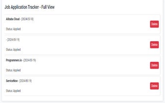 Job Application Tracker