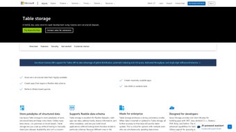 Image 0 for Azure Table Storage