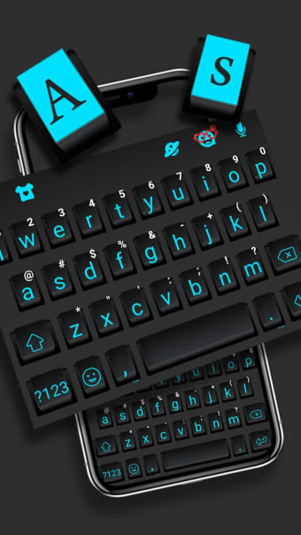 Black Simple Keyboard Theme