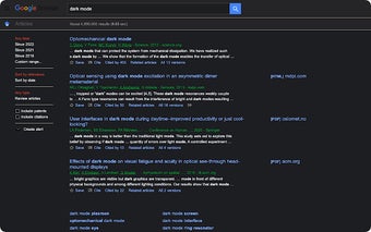Google Scholar DarkMode