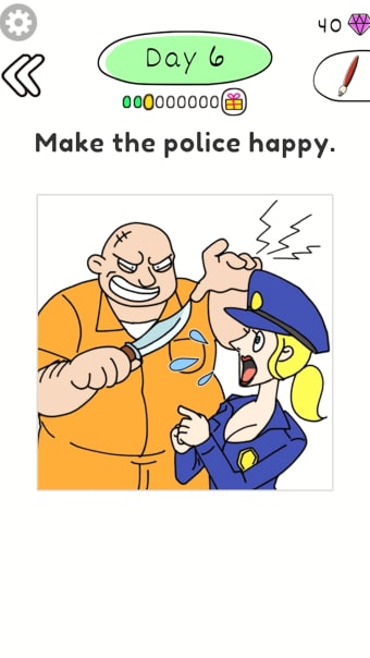 Draw Happy Police: Trivia Game