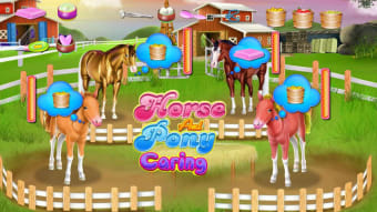 Horse and pony caring game
