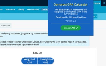 Demarest GPA Calculator