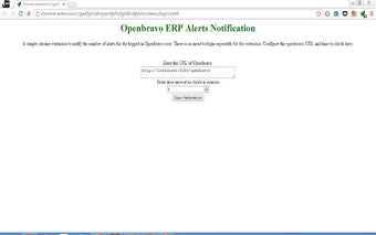 Openbravo ERP Alerts Notification