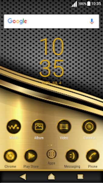Carbon Gold For XPERIA