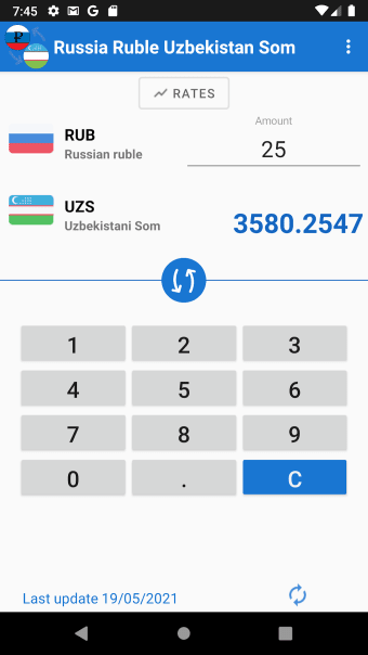 Russia Ruble Uzbekistan Som