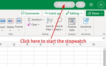 Stopwatch for Excel