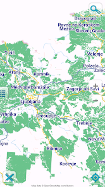 Map of Slovenia offline