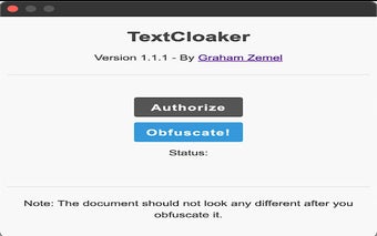 TextCloaker