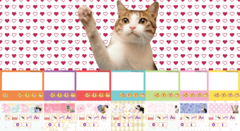 Cat Sticky Memo Notepad