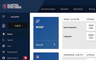 Barstool Sportsbook Redesign